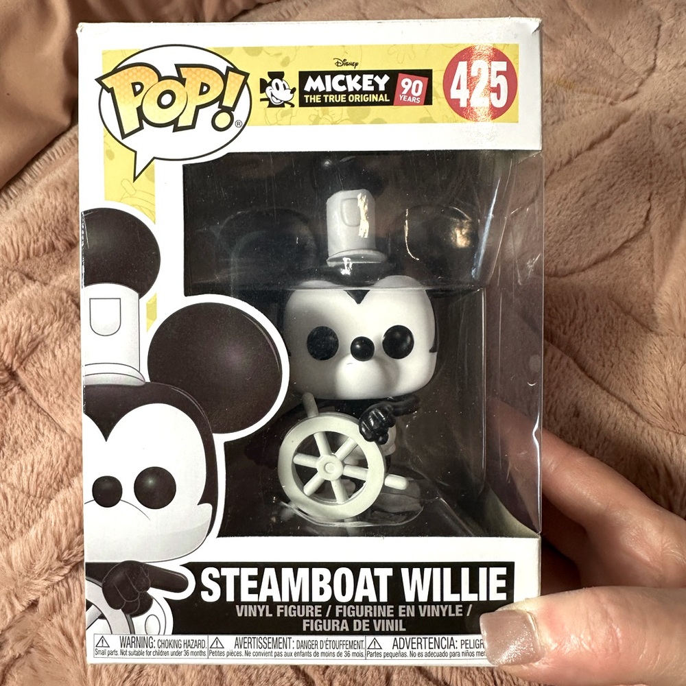 Disney Pop! Steamboat Willie Black and White Figure